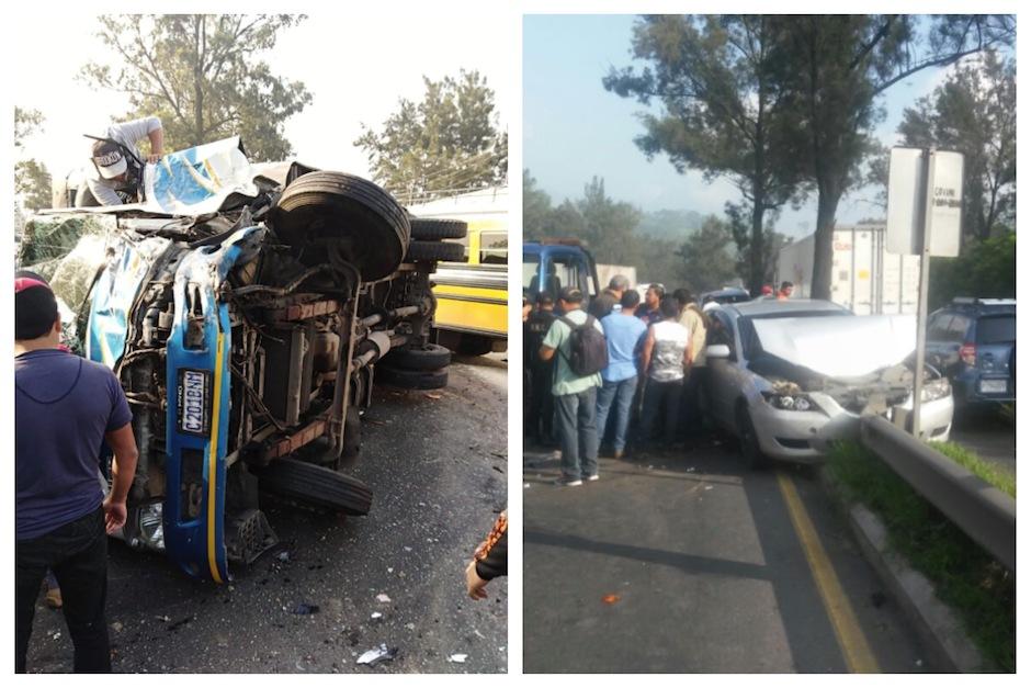 El accidente ocurrió en Amatitlán. (Foto: Dalia Santos)