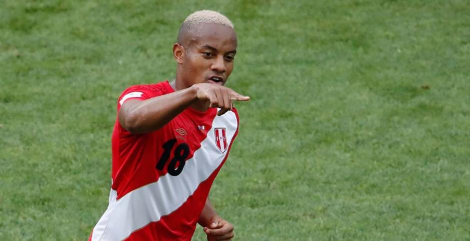 André Carrillo marco el primer gol de Perú en el Mundial de Rusia 2018. (Foto: AFP)