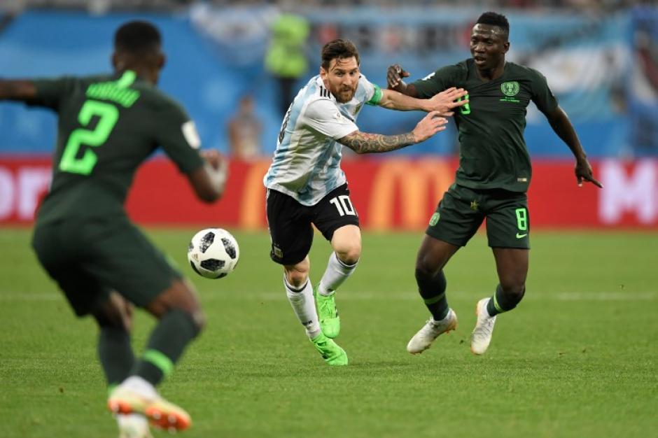 Contra Nigeria, Messi corrió más que en los otros partidos. (Foto: AFP)