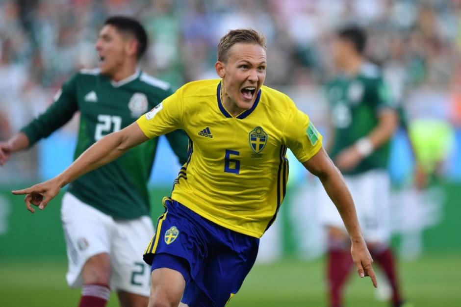 Suecia le gana a México y estaría eliminando a Alemania. (Foto: AFP)