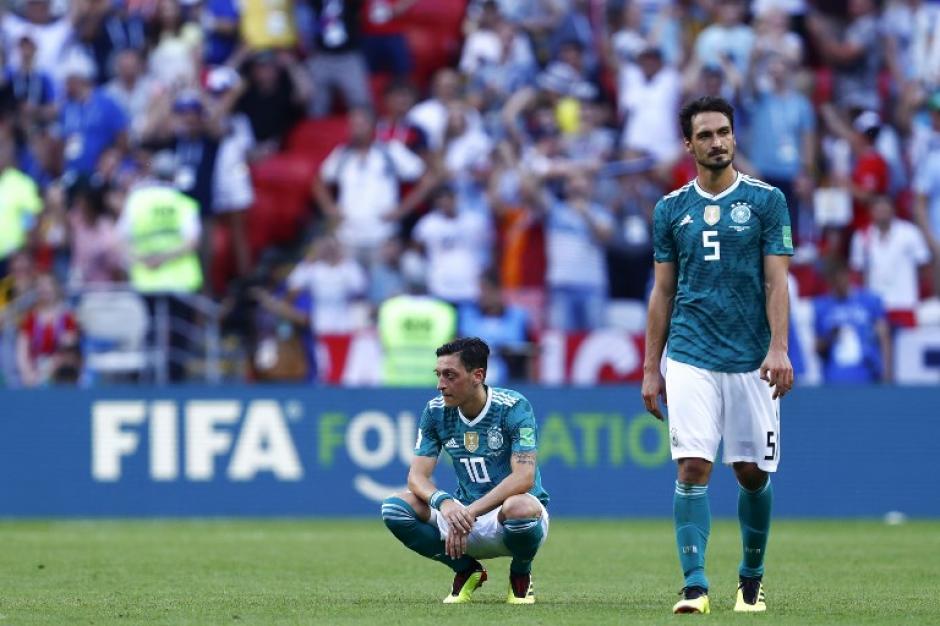 Decepción alemana después de la derrota ante Corea del Sur. (Foto: AFP)