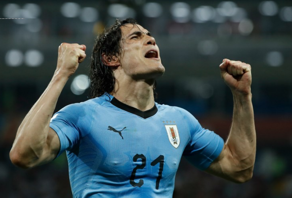 Edinson Cavani marcó otro golazo y Uruguay vence 2-1 a Portugal. (Foto: AFP)