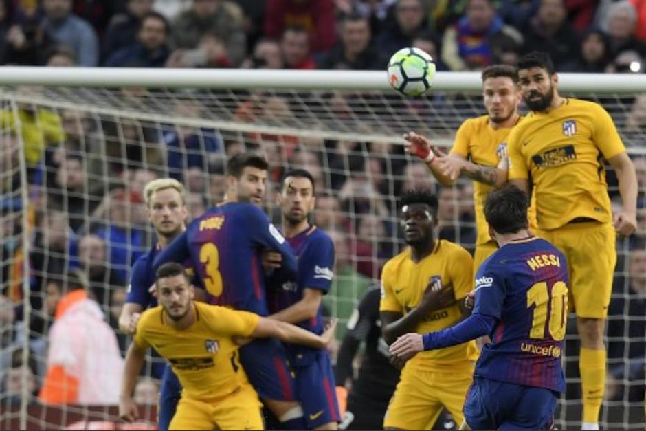 Messi hizo un golazo de tiro libre. (Foto: AFP)&nbsp;