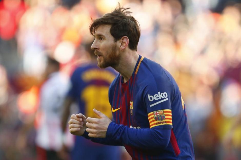 Rara vez se ve a Lionel Messi bailar en el terreno de juego. (Foto: AFP)