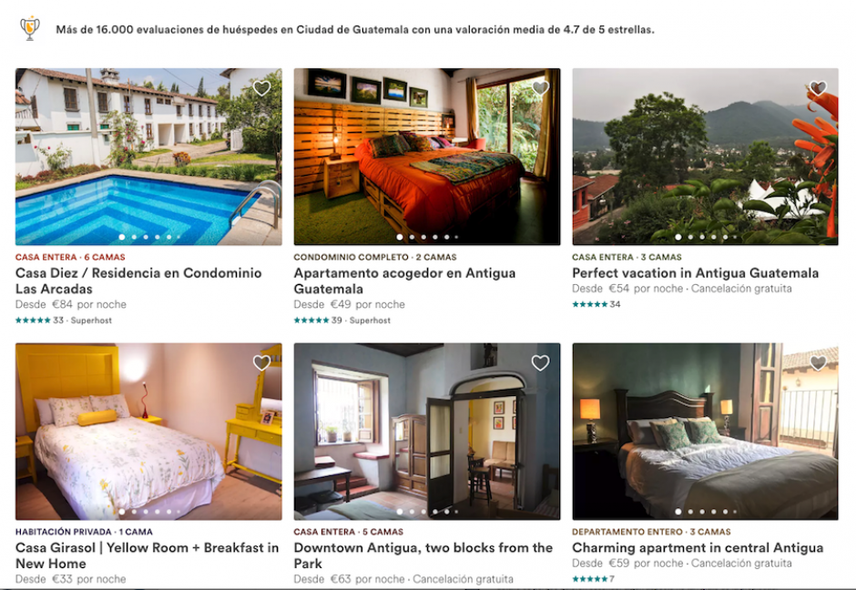 En Airbnb puedes encontrar alojamiento en gran cantidad de destinos turísticos a precios muy accesibles. (Foto: Airbnb)