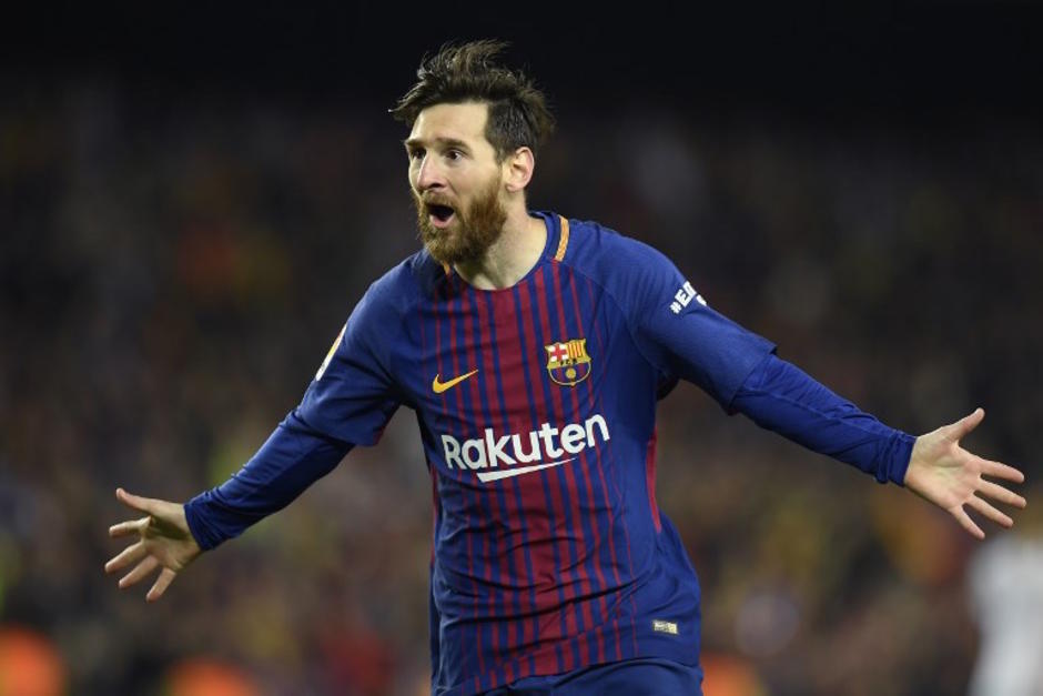 El astro argentino Lionel Messi celebra el gol del Barcelona. (Foto: AFP)