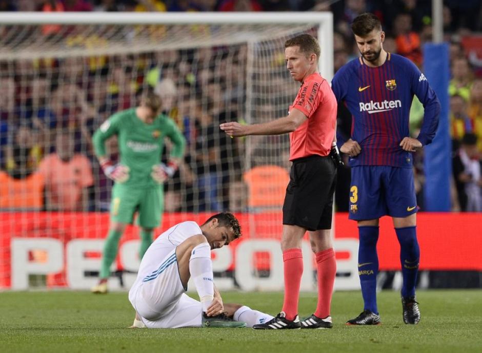 La lesión es leve y ya calmó a los aficionados del Real Madrid. (Foto: AFP)
