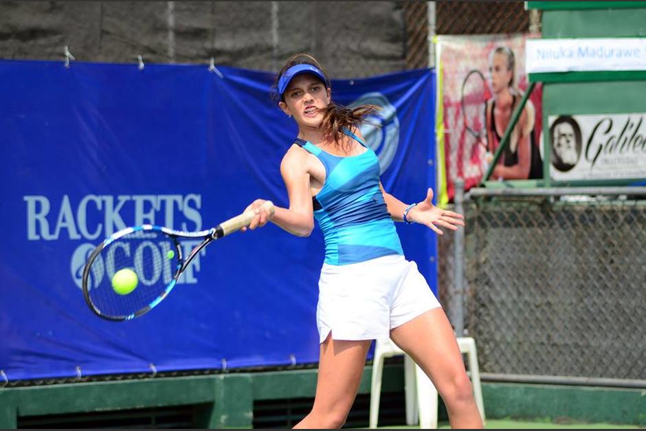Gabriela Rivera representará a Guatemala en el Roland Garros Jr. (Foto: Federación de Tenis)