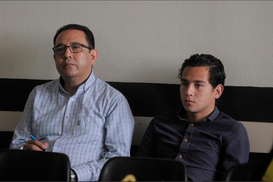Samuel Morales y José Manuel Morales Marroquín, hermano e hijo del presidente Jimmy Morales enfrentan juicio por el caso de un supuesto fraude en el Registro de la Propiedad. (Foto: archivo/Soy502)