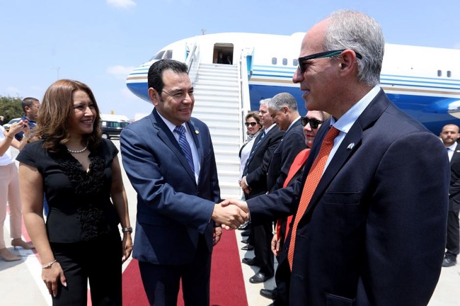El presidente arribó esta mañana a Israel acompañado de su familia. (Foto: AGN)&nbsp;