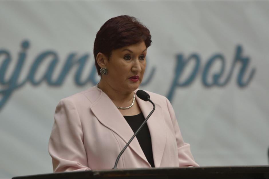 Thelma Aldana, la exfiscal del MP, aclaró sobre sus intenciones de participar en la política. (Foto: archivo/Soy502)&nbsp;