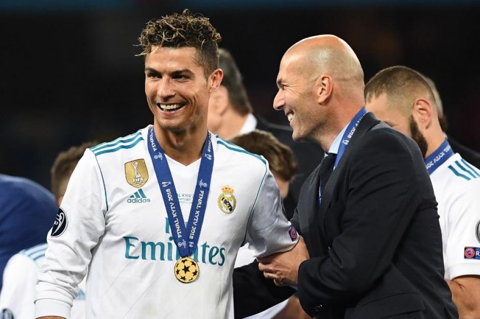 Cristiano Ronaldo celebró hace menos de una semana la Champions con Zidane. (Foto: AFP)