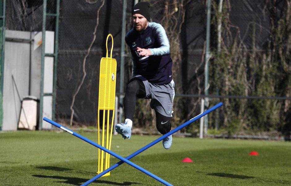 Lionel Messi volvió a los entrenamientos y se mandó con una sensacional gol. (Foto: FC Barcelona)
