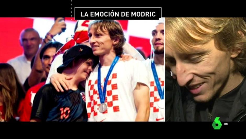 Luka Modric se emociona al ver el agradecimiento que le envió un niño con síndrome de down. (Foto: Captura de video)