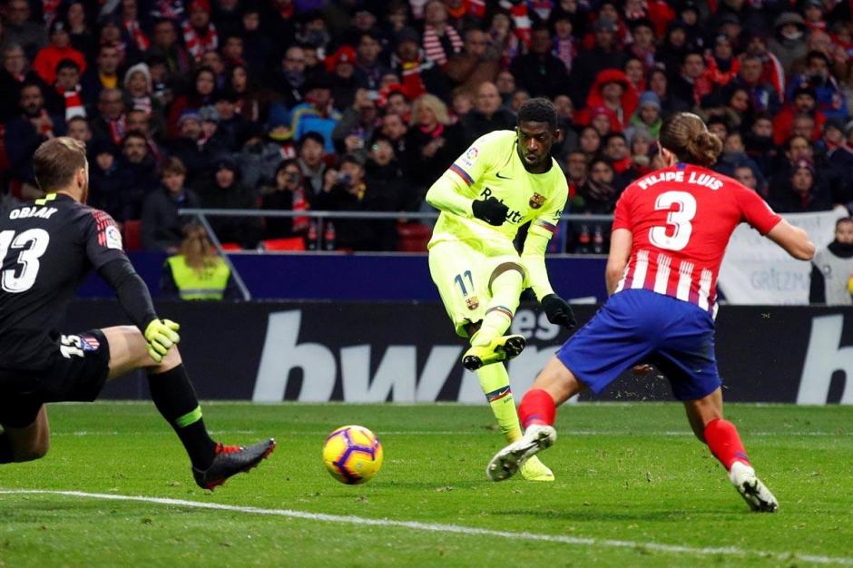 Dembelé marcó el gol del empate para el Barcelona. (Foto: AFP)