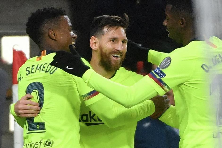 Messi guió el triunfo del Barcelona sobre el PSV. (Foto: AFP)