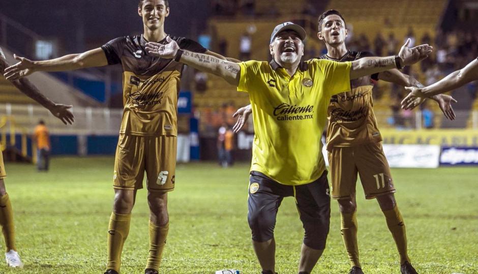 Maradona ha hecho historia en el fútbol mexicano con Dorados de Sinaloa. (Foto: Captura)