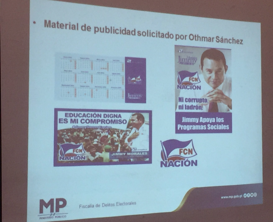 La propaganda por la que el MP solicita el retiro de la inmunidad de Morales aún se debe a la empresa proveedora. (Foto: José Miguel Castañeda/Soy502)