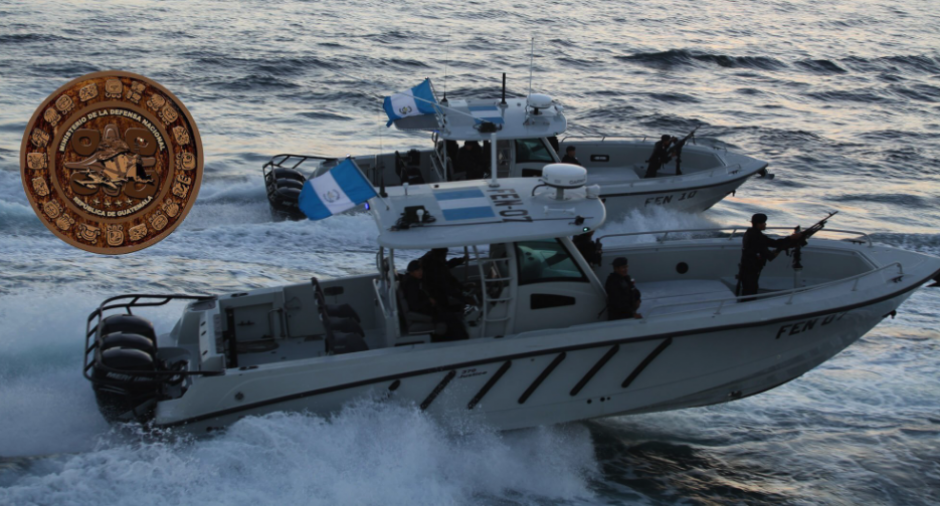 La Fuerza Naval de Guatemala recibió una donación de lanchas, según Jimmy Morales. (Foto: cortesía del Gobierno)