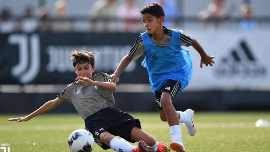 El hijo de Cristiano Ronaldo en plena acción con la Juventus. (Foto: Juventus)