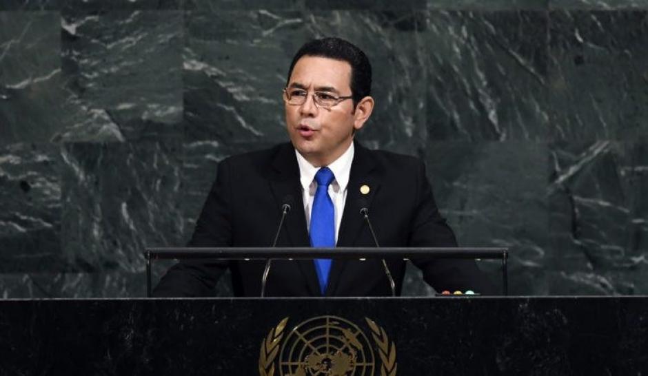 Esta es la tercera vez que Jimmy Morales participará en la Asamblea General de la ONU. (Foto: AFP)