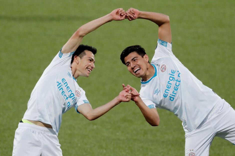 Hirving Lozano y Erick Gutiérrez anotaron en el triunfo del PSV ante el ADO Den Haag. (Foto: PSV)