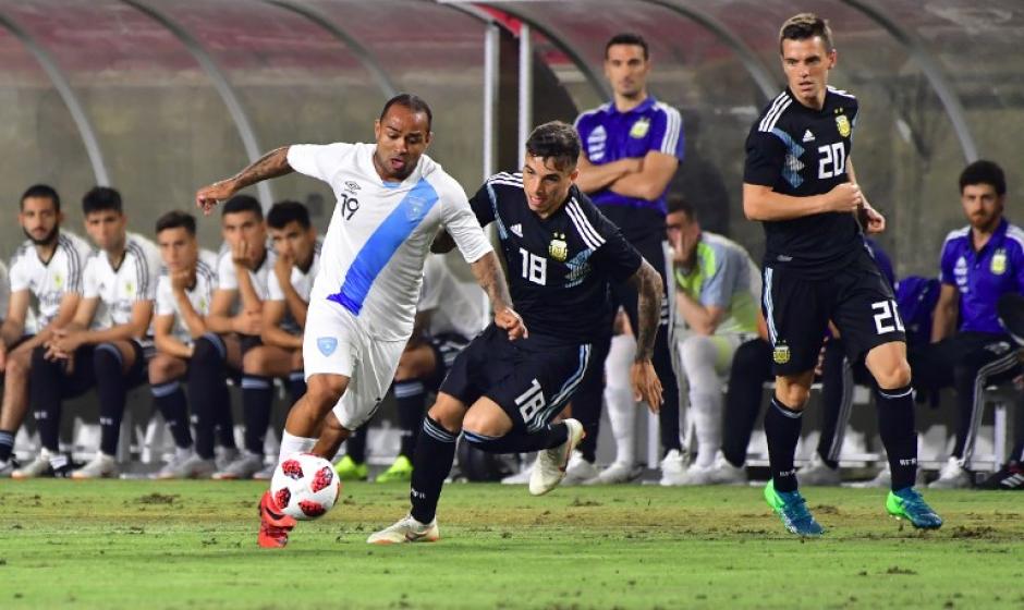 Argentina enfrentó a Guatemala en Los Ángeles, Estados Unidos. (Foto: AFP)