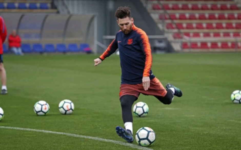 Lionel Messi muestra su gran talento en cada entrenamiento de FC Barcelona. (Foto: FC Barcelona)
