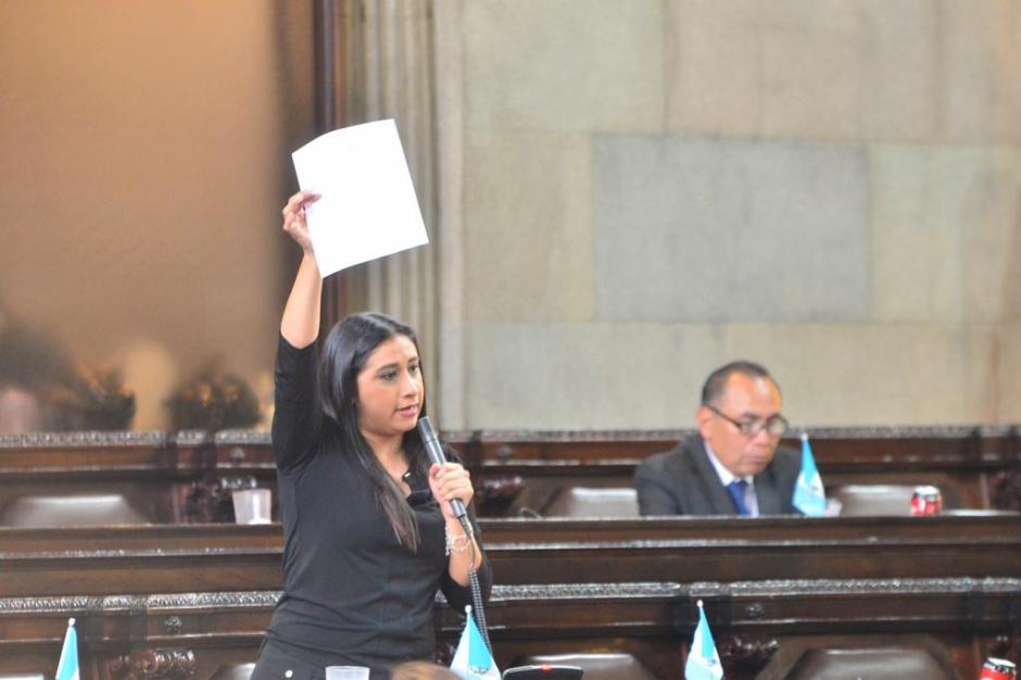 La diputada Eva Monte fue quien propuso la moción antirreguetón. (Foto: Jesús Alfonso/Soy502)