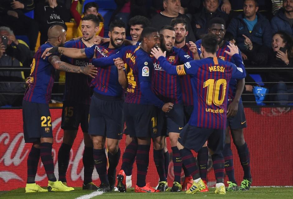 Luis Suárez salvó al Barcelona de un papelón frente al Villarreal.&nbsp; (Foto: AFP)