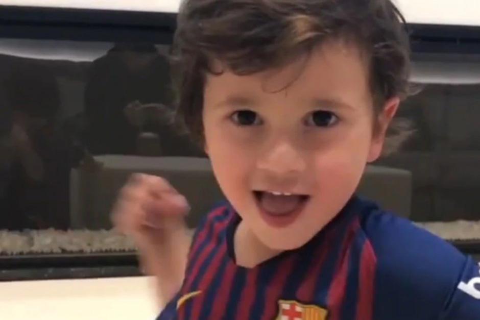 Mateo Messi lo hace de nuevo y rompe las redes por foto familiar