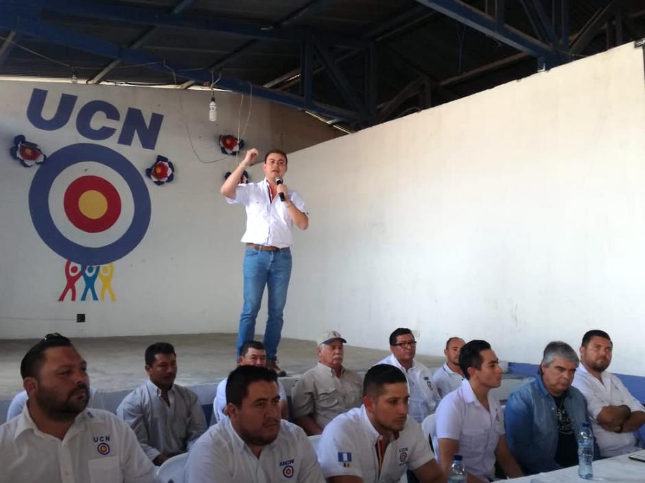 Mario Estrada Ruano, alcalde de Jalapa, convocó a las bases de la UCN para buscar apoyo para su papá, quien fue capturado en EE.UU. por conspirar con el narcotráfico. (Foto: Soy502)