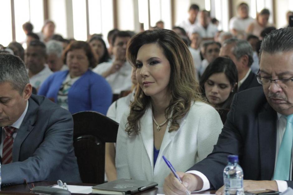Zury Ríos asistió a una vista pública por su inscripción como candidata presidencial. (Foto: Soy502)