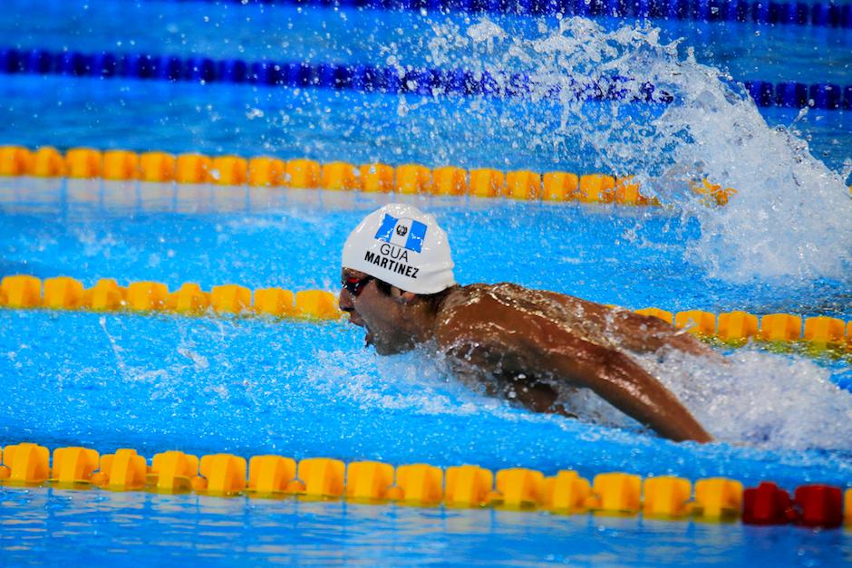 El nadador guatemalteco, Luis Carlos Martínez brilla en los Juegos Panamericanos Lima 2019. (Foto: COG)