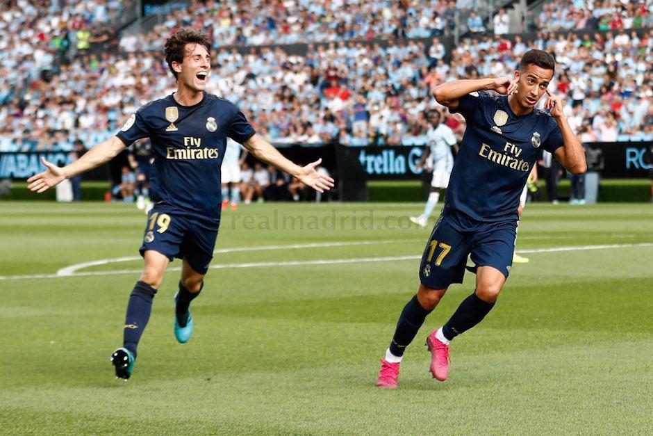 Lucas Vásquez y su celebración en el triunfo del Real Madrid. (Foto: Real Madrid)