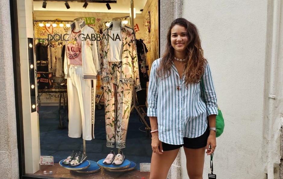 Giuliana Vettorazzi trabaja en la famosa firma de moda italiana Dolce &amp; Gabbana. (Foto: Giuliana Vettorazzi)