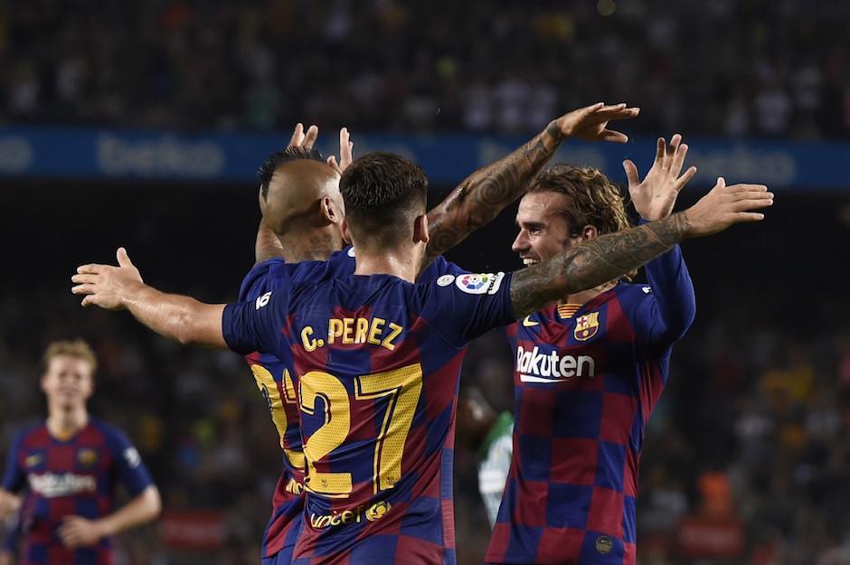 Antoine Griezmann marcó sus primeros dos goles con el Barcelona. (Foto: AFP)