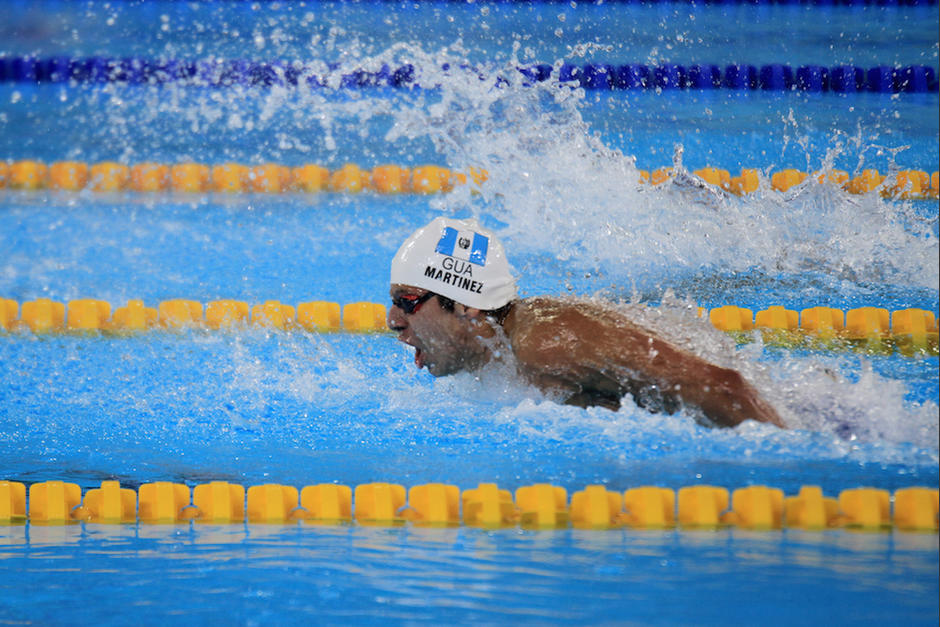 Luis Carlos Martínez le sigue dando triunfos a Guatemala en la natación. (Foto: COG)