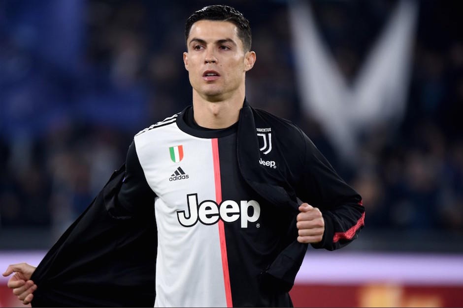 Cristiano Ronaldo en la previa al partido de la Juventus de Turín ante la Lazio. (Foto: AFP)