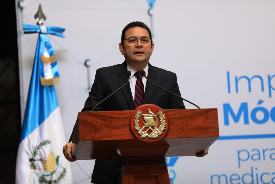El mandatario criticó la decisión de la Corte Interamericana de Derechos Humanos. (Foto: Gobierno de Guatemala)