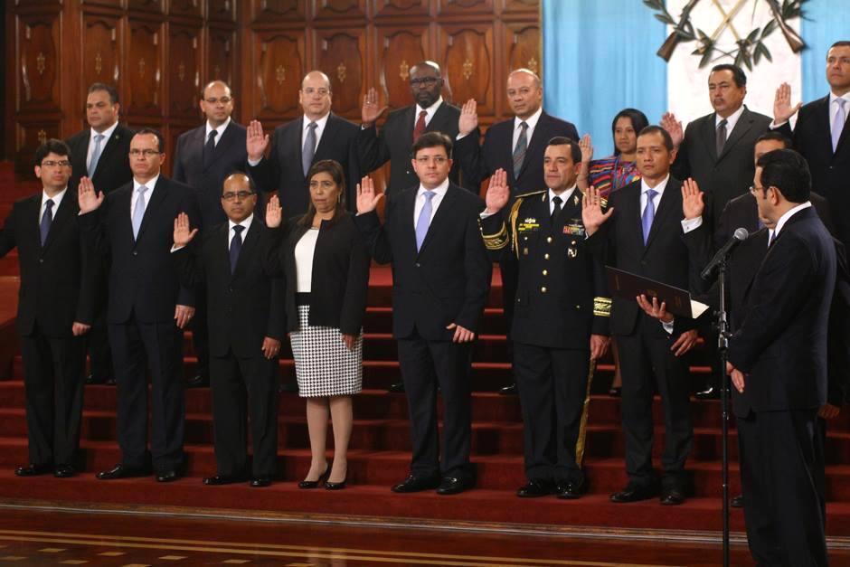 Sólo dos ministros quedan del Gabinete que inició la gestión con Jimmy Morales. (Foto: Archivo/Soy502)