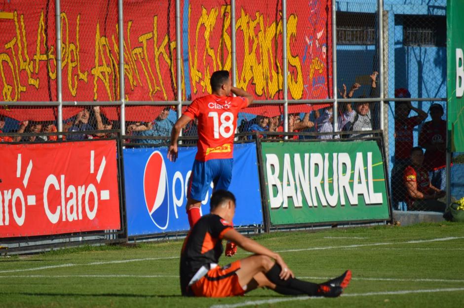 Luis Ángel Landín marcó su primer gol con Municipal. (Foto: Rudy Martínez/Soy502)