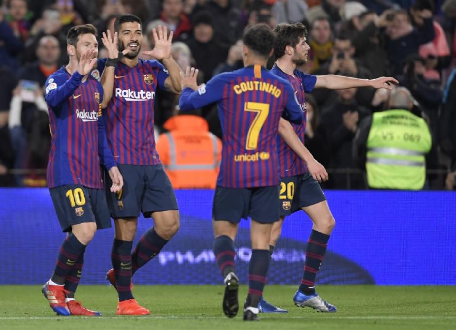 Messi y Suárez hicieron los goles para un nuevo triunfo del Barcelona. (Foto: AFP)
