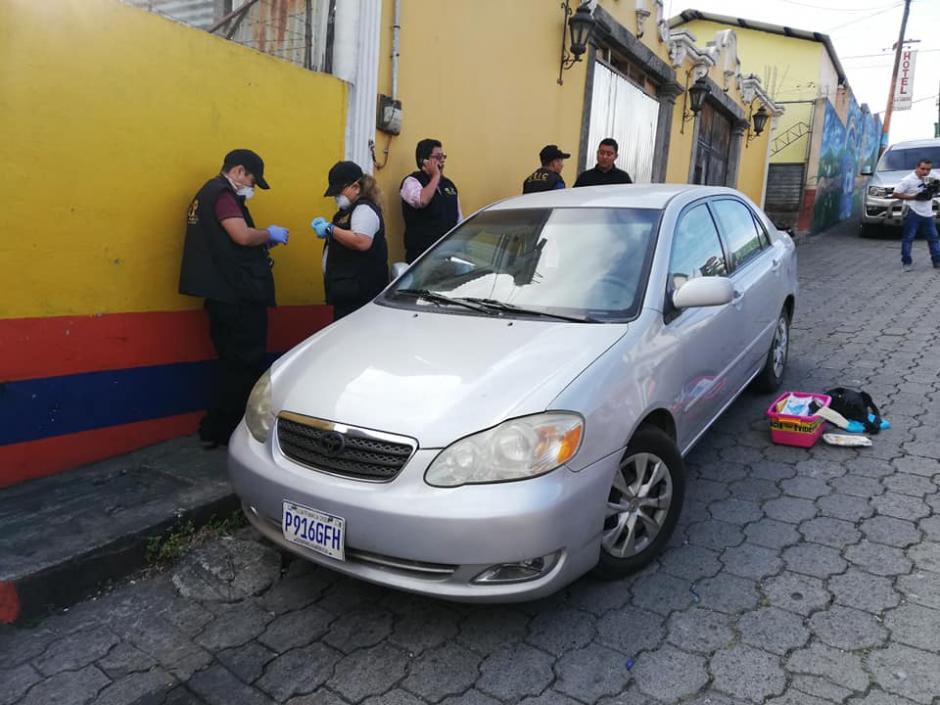 El vehículo fue localizado este domingo en Chimaltenango. (Foto: captura pantalla)&nbsp;