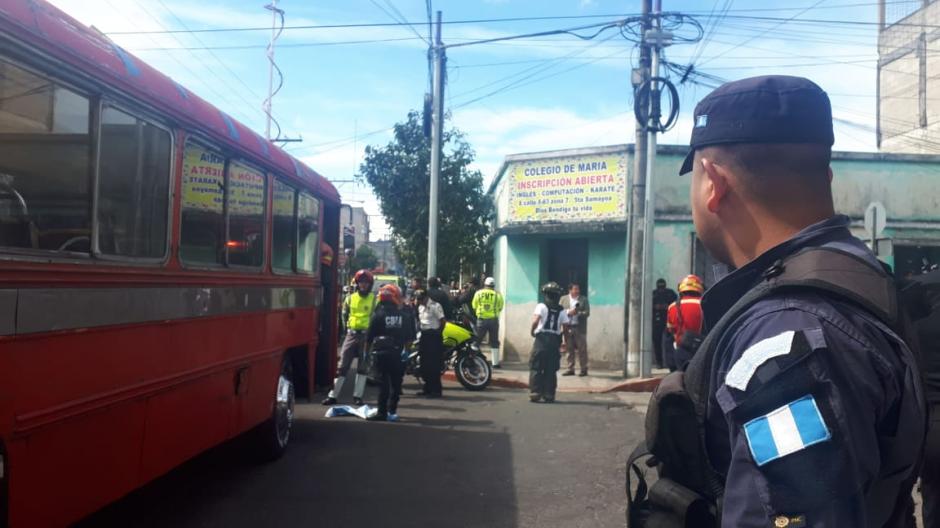 Se sabe que una mujer lanzó una granada en el bus ruta 32. (Foto: Amilcar Montejo/PMT)&nbsp;