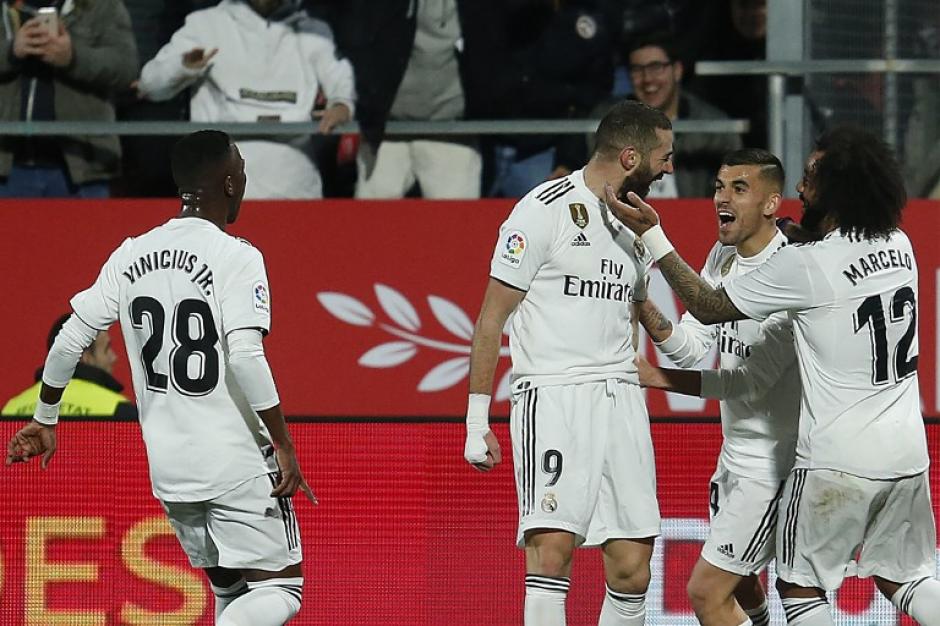 El Real Madrid festejó la clasificación a las semifinales de la Copa del Rey. (Foto: AFP)
