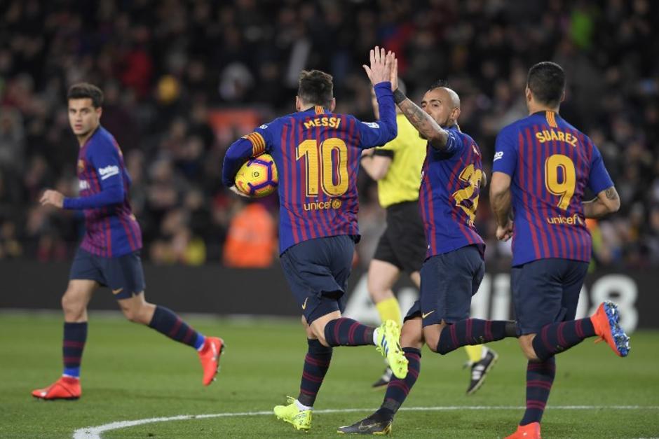 Messi se encargó de devolver la alegría en el Camp Nou. (Foto: AFP)