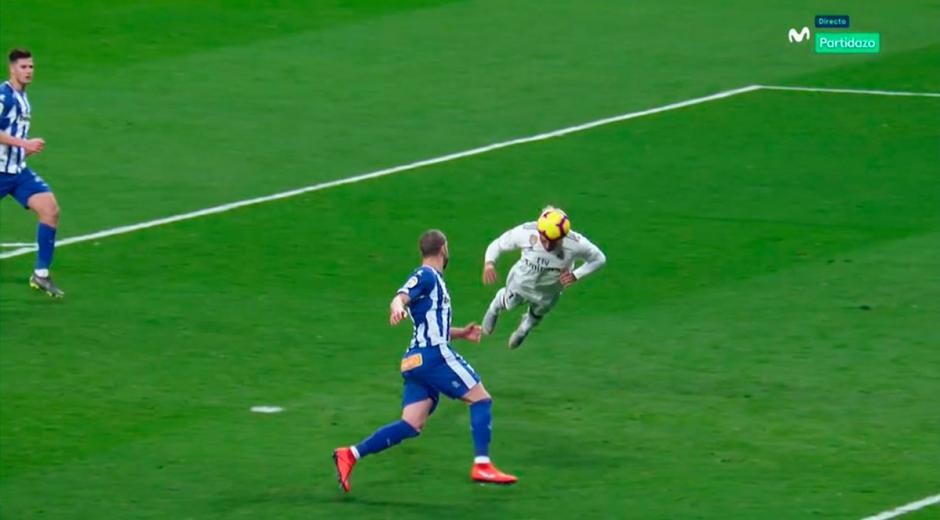 Mariano se mandó con un sensacional gol de "palomita". (Foto: Captura)