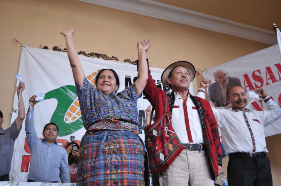 La URNG proclamó a su binomio presidencial durante la asamblea de este domingo. (Foto: Guatemala Visible/Twitter)