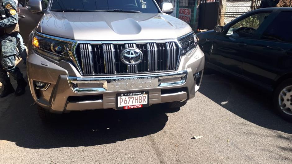 El presunto narcotraficante manejaba esta camioneta. (Foto: PNC)&nbsp;